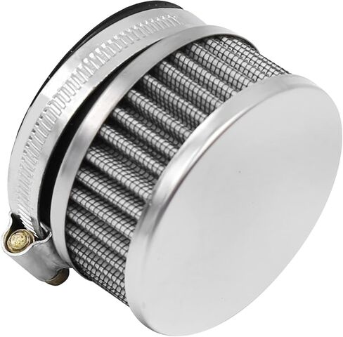 دراجة نارية سكوتر الفولاذ المقاوم للصدأ فلتر مدخل الهواء 58 مللي متر منظف + المشبك in Kuwait