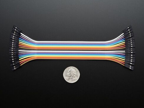 أسلاك توصيل ممتازة للنساء/الإناث من Adafruit - 20 × 6 بوصة (150 ملم) [ADA1950] in Saudi Arabia