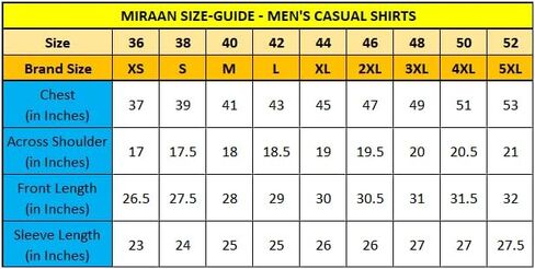 Miraan Men's Casual Cotton Short Kurta Shirt with Mandarin Collar Medium White in Saudi Arabia