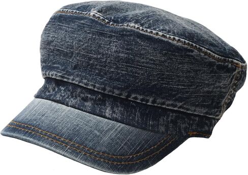 RaOn A71 New Women Washing Denim Vintage Style Army Cap Cadet Military Hat in Saudi Arabia