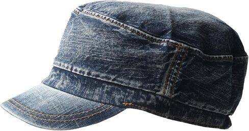 RaOn A71 New Women Washing Denim Vintage Style Army Cap Cadet Military Hat in Saudi Arabia