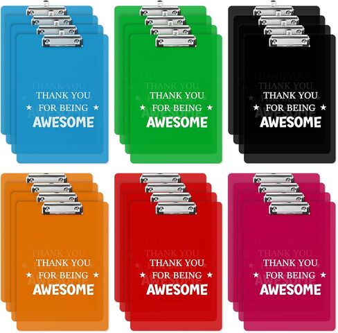 لوحات كتابة ملهمة، شكرًا لك على كونك هدايا رائعة، ألواح مشبكية بلاستيكية، هدايا تقدير المعلم ليوم التخرج، مقاس حرف A4 (12 قطعة) in Kuwait