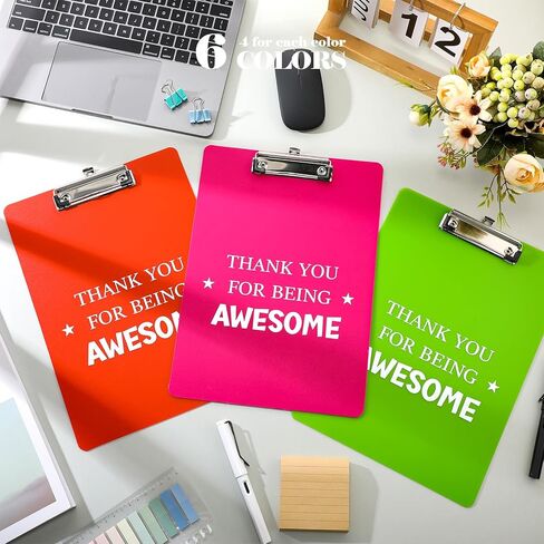 لوحات كتابة ملهمة، شكرًا لك على كونك هدايا رائعة، ألواح مشبكية بلاستيكية، هدايا تقدير المعلم ليوم التخرج، مقاس حرف A4 (12 قطعة) in Kuwait