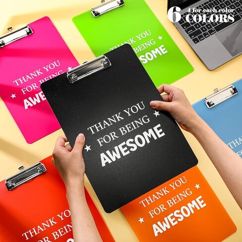 لوحات كتابة ملهمة، شكرًا لك على كونك هدايا رائعة، ألواح مشبكية بلاستيكية، هدايا تقدير المعلم ليوم التخرج، مقاس حرف A4 (12 قطعة) in Kuwait