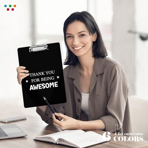 لوحات كتابة ملهمة، شكرًا لك على كونك هدايا رائعة، ألواح مشبكية بلاستيكية، هدايا تقدير المعلم ليوم التخرج، مقاس حرف A4 (12 قطعة) in Kuwait