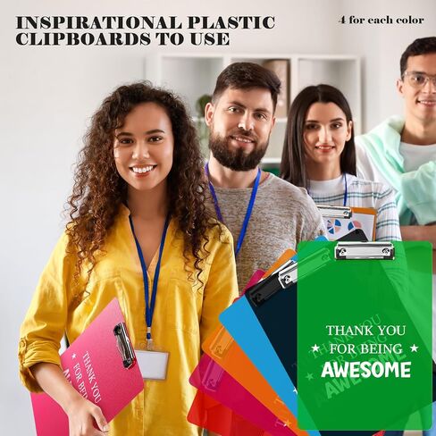 لوحات كتابة ملهمة، شكرًا لك على كونك هدايا رائعة، ألواح مشبكية بلاستيكية، هدايا تقدير المعلم ليوم التخرج، مقاس حرف A4 (12 قطعة) in Kuwait