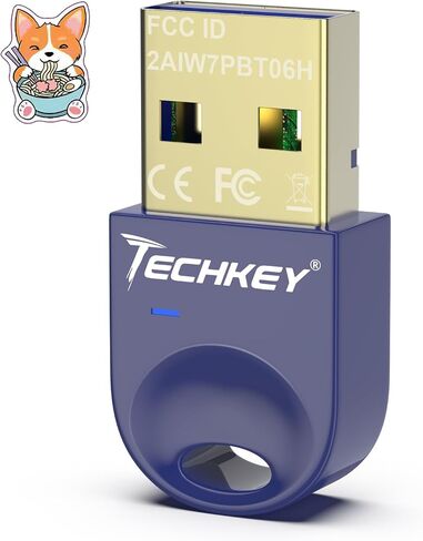محول بلوتوث USB 5.3 لأجهزة الكمبيوتر المكتبية، قم بتوصيل وتشغيل جهاز استقبال وجهاز إرسال بلوتوث صغير V20 EDR Dongle لأجهزة الكمبيوتر المحمول بلوتوث Windows 11/10/8.1-أزرق ضبابي in Saudi Arabia