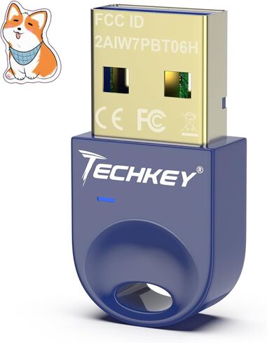 محول بلوتوث USB 5.3 لأجهزة الكمبيوتر المكتبية، قم بتوصيل وتشغيل جهاز استقبال وجهاز إرسال بلوتوث صغير V4 EDR Dongle لأجهزة الكمبيوتر المحمول بلوتوث Windows 11/10/8.1-Amethyst Blue in Saudi Arabia