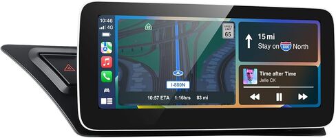 ستيريو سيارة 10.25 بوصة لسيارة Audi A4 A5 S4 S5 B8 2009-2016 مع نظام الحفلات الموسيقية/السيمفونية، ترقية راديو المصنع Android Auto Wireless CarPlay Bluetooth IPS شاشة تعمل باللمس in Kuwait