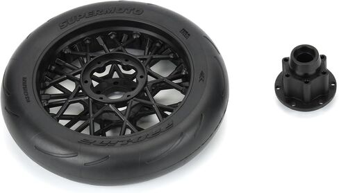 Pro-Line Racing 1/4 Supermoto Tire Front MTD Black Wheel PM-MX PRO1022210 in Saudi Arabia