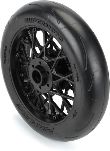Pro-Line Racing 1/4 Supermoto Tire Front MTD Black Wheel PM-MX PRO1022210 in Saudi Arabia