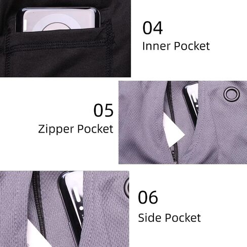 Mens Workout Running Shorts 2 in 1 Quick Dry Gym Yoga Athlethic 7 inch Sports Shorts with Phone Pockets in Saudi Arabia