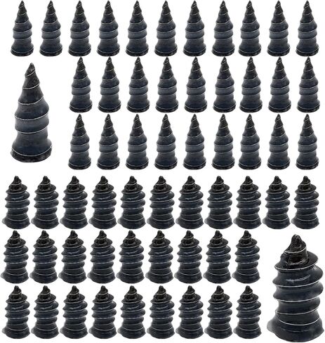 60Pcs Durable Tire Repair Rubber Nail, Anti Skid Rubber Screw Nails tire Puncture Repair, Self-Service Tire Repair Nail, for car, Truck, ATV, Jeep, Motorcycle, Tractor in Saudi Arabia