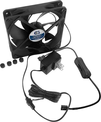 Coolerguys Quiet AC Powered Receiver/Component Cooling Fan Kits (120mm) in Saudi Arabia