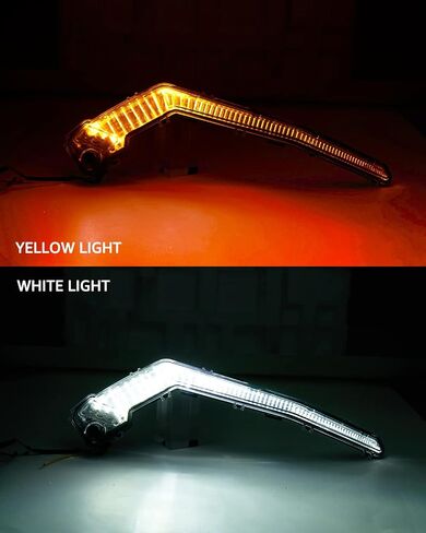 مجموعة إشارة الانعطاف A & UTV PRO X3 Fang Lights، الضوء الأبيض والأصفر الأمامي لملحقات Can-Am Maverick X3 XDS XRS Max Turbo R/Maverick Trail Sport Max، استبدال # OEM 715003673 in Kuwait