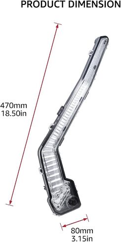 مجموعة إشارة الانعطاف A & UTV PRO X3 Fang Lights، الضوء الأبيض والأصفر الأمامي لملحقات Can-Am Maverick X3 XDS XRS Max Turbo R/Maverick Trail Sport Max، استبدال # OEM 715003673 in Kuwait