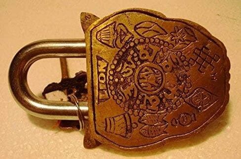 Brass Functional Padlock Collectible Golden Locks from Indian Accent (Lion Lock) in Saudi Arabia