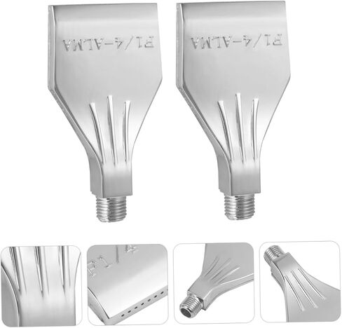 Mobestech 2pcs Blowing Nozzle Air Hose Fittings Gas Pump Nozzle Air Compressor Fittings Air Blow Nozzle 1/4 Male Blower Air Nozzles Metal Jet Nozzle Flat Jet Nozzle Blower Jet Nozzle Flat in Saudi Arabia