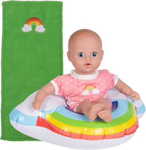 ADORA Splash Time Babies Collection, 8.5" Baby Doll with Sweet Baby Smell, Premium QuickDri Vinyl & Machine Washable, Includes Clothes & Accessories, Birthday Gift for Ages 3+ - Fresh Watermelon in Saudi Arabia