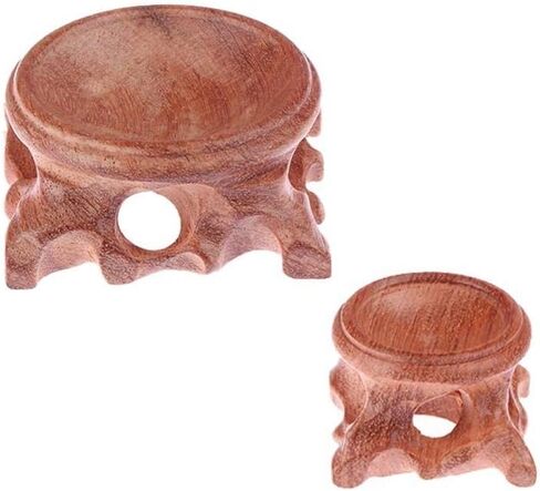 2 Pcs Branch Wood Display Stand Base For Crystal Ball Sphere Globe Stone Decor in Kuwait