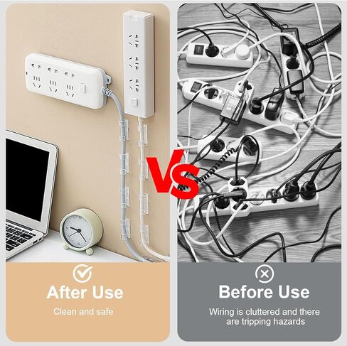 10 Pairs Adhesive Punch-Free Socket Holder, 10 Pcs Cable Clips Kit, Self Adhesive Power Strip Holder Fixator,Wall Mount-Space-Saving and Easy to Install for Remote Control Router Computer Power Strip in Kuwait