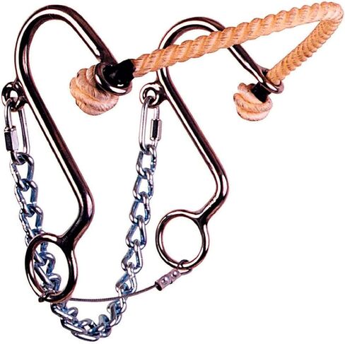 Reinsman Little S Hackamore - Rope Nose - Stage B - Horse or Arabian Size in Saudi Arabia