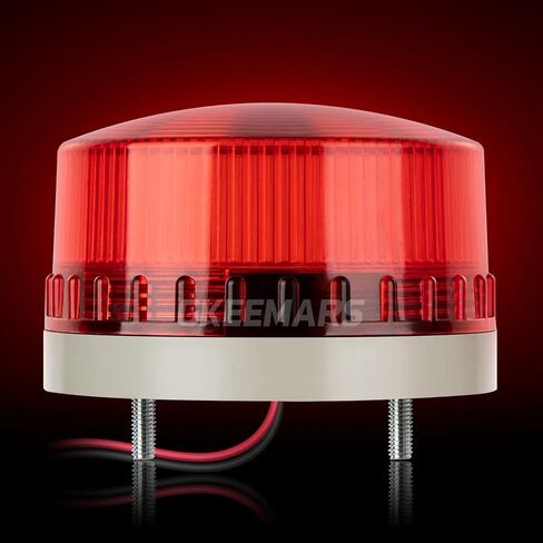 GKEEMARS Round LED Warning Lamp, No Sound AC110V Industrial Signal Flashing Light for Security (Amber) in Saudi Arabia