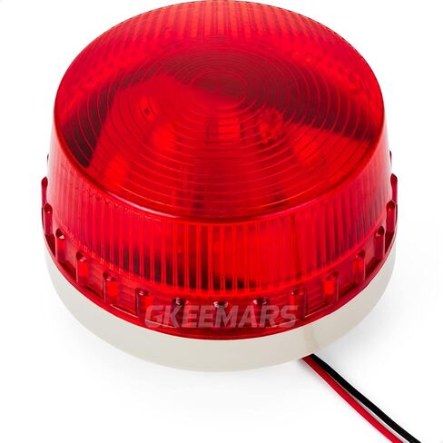 GKEEMARS Round LED Warning Lamp, No Sound AC110V Industrial Signal Flashing Light for Security (Amber) in Saudi Arabia