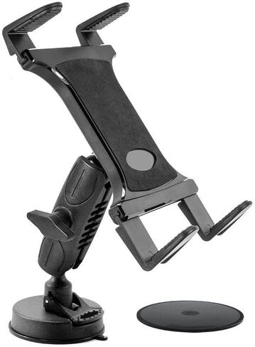 حامل iPad للسيارة، حامل سيارة 2 في 1، حامل للزجاج الأمامي أو لوحة أجهزة iPad للسيارة متوافق مع iPad Pro/Air/Mini وجميع الأجهزة اللوحية مقاس 7-12.9 بوصة in Kuwait