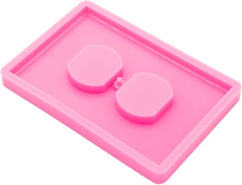Super Glossy Light Switch Cover Silicone Mold Epoxy Resin Casting Mold for DIY Light Switch Plate Socket Panel Making Tools Switch Silicone Mould DIY Necklace Jewelry Pendant Craft in Saudi Arabia