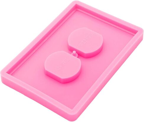 Super Glossy Light Switch Cover Silicone Mold Epoxy Resin Casting Mold for DIY Light Switch Plate Socket Panel Making Tools Switch Silicone Mould DIY Necklace Jewelry Pendant Craft in Saudi Arabia