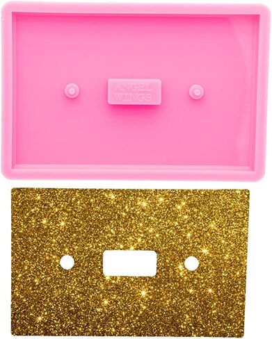 Super Glossy Light Switch Cover Silicone Mold Epoxy Resin Casting Mold for DIY Light Switch Plate Socket Panel Making Tools Switch Silicone Mould DIY Necklace Jewelry Pendant Craft in Saudi Arabia