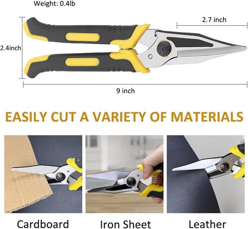 Scissors Heavy duty 9-inch, Shears Multipurpose, Easy Cutting Iron Sheet, Carpet, Tin, Wires in Saudi Arabia
