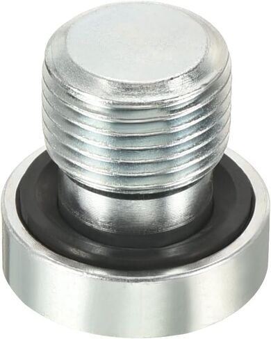 PATIKIL M12*1 Internal Hex Head Pipe Fitting Plug, 2 Pack Male Thread 45# Steel Socket Plug with Sealing Ring for Terminate Pipe Ends in Saudi Arabia