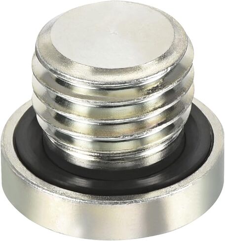 PATIKIL M12*1 Internal Hex Head Pipe Fitting Plug, 2 Pack Male Thread 45# Steel Socket Plug with Sealing Ring for Terminate Pipe Ends in Saudi Arabia