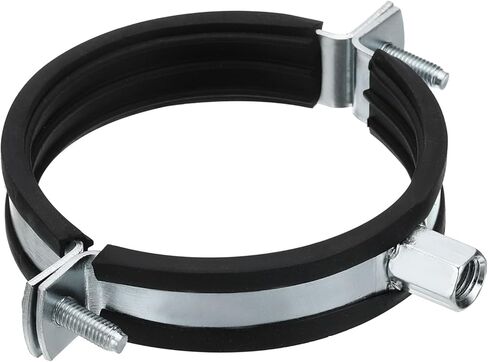 PATIKIL Split Ring Pipe Hanger, 4"(100mm) Zinc Plated Iron Adjustable Wall Mount Ceiling Mount Pipe Bracket Support Clamp for Plumbing HVAC in Kuwait