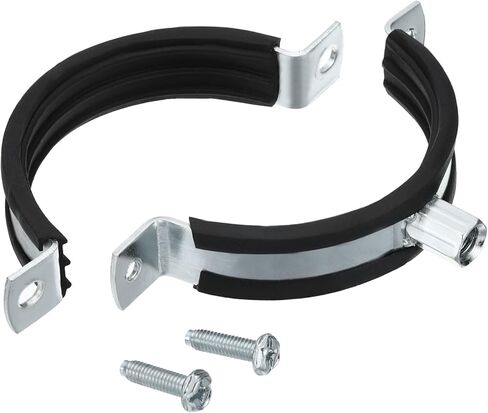 PATIKIL Split Ring Pipe Hanger, 4"(100mm) Zinc Plated Iron Adjustable Wall Mount Ceiling Mount Pipe Bracket Support Clamp for Plumbing HVAC in Kuwait