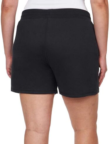 Champion Ladies' French Terry Sueded Short (US, Alpha, 3X-Large, Regular, Regular, Black) in Saudi Arabia