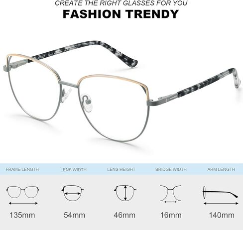 CARFIA Cateye Womens Blue Light Blocking Glasses CA6205 in Kuwait