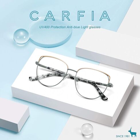 CARFIA Cateye Womens Blue Light Blocking Glasses CA6205 in Kuwait