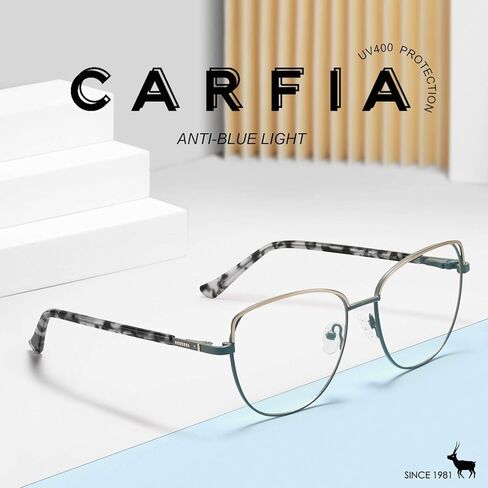 CARFIA Cateye Womens Blue Light Blocking Glasses CA6205 in Kuwait