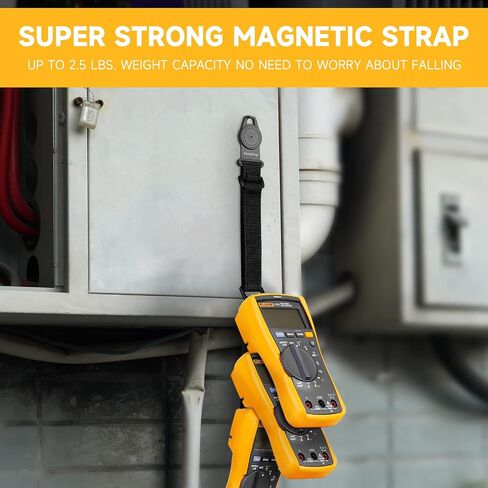 Magnet Hanging Strap for Replacement Fluke Multimeter, with Snap Adapter and Clip Strap, Durable Strong Magnet Hanging Loop Kit in Saudi Arabia