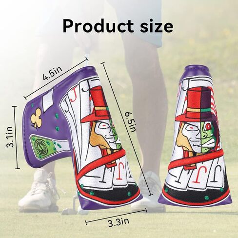Blade Putter Cover, Synthetic Leather Golf Putter Head Covers Magnetic, Fleeced Lined Putter Headcovers, Protective Putter Covers in Saudi Arabia