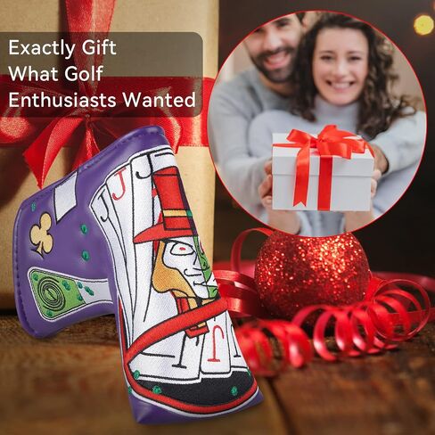 Blade Putter Cover, Synthetic Leather Golf Putter Head Covers Magnetic, Fleeced Lined Putter Headcovers, Protective Putter Covers in Saudi Arabia