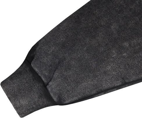 Arnodefrance الرجال V رسالة الرسم الطباعة خمر هوديي المتضخم القطن هوديس البلوز الرمادي in Kuwait