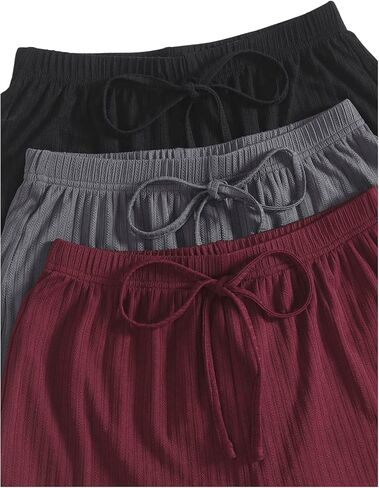 SOLY HUX Women's Lace Trim Pajama Set 6 Piece Button Camisole and Shorts Lounge Set Sleepwear in Saudi Arabia