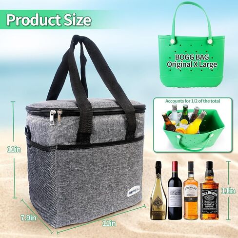 نصف إدراج برودة لحقيبة بوج في الهواء الطلق، برودة مدمجة لملحقات حقيبة بوج، معزولة ومانعة للتسرب حقيبة تبريد النبيذ والكولا للتخييم في الهواء الطلق السفر نزهة الشاطئ in Kuwait