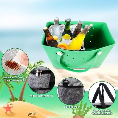 نصف إدراج برودة لحقيبة بوج في الهواء الطلق، برودة مدمجة لملحقات حقيبة بوج، معزولة ومانعة للتسرب حقيبة تبريد النبيذ والكولا للتخييم في الهواء الطلق السفر نزهة الشاطئ in Kuwait