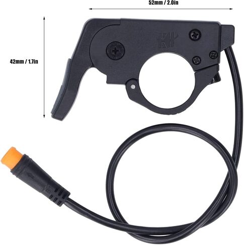 VBESTLIFE 12v to 72v Electric Scooter Thumb Throttle, Thumb Throttle Accelerator with Waterproof Connector for Electric Bike Modification in Saudi Arabia