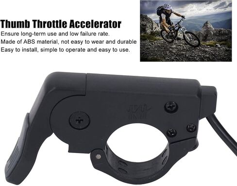 VBESTLIFE 12v to 72v Electric Scooter Thumb Throttle, Thumb Throttle Accelerator with Waterproof Connector for Electric Bike Modification in Saudi Arabia